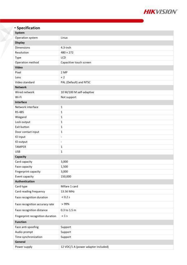 DS-K1T343MFX02